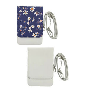 Caseable 2-pack Crossbody Phone Bags Protection White/Navy Daisy